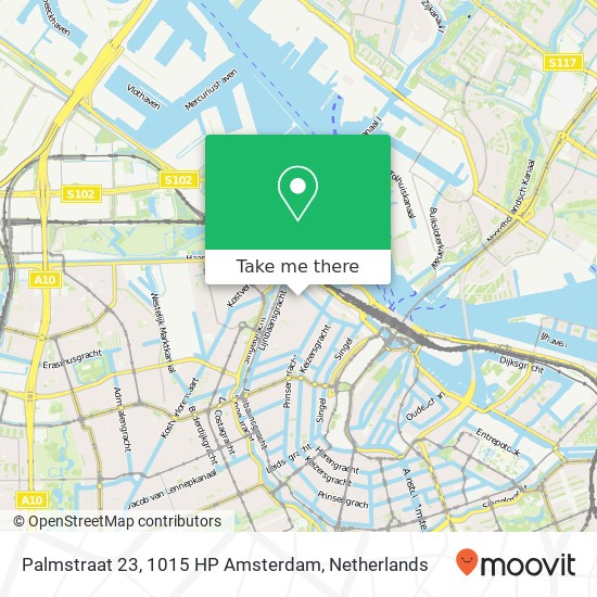 Palmstraat 23, 1015 HP Amsterdam map