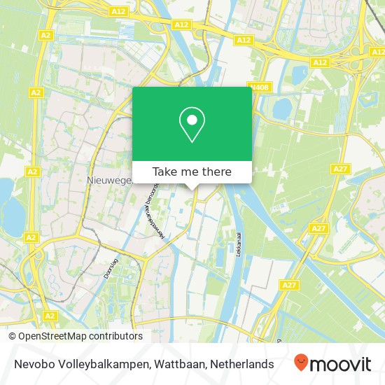 Nevobo Volleybalkampen, Wattbaan map