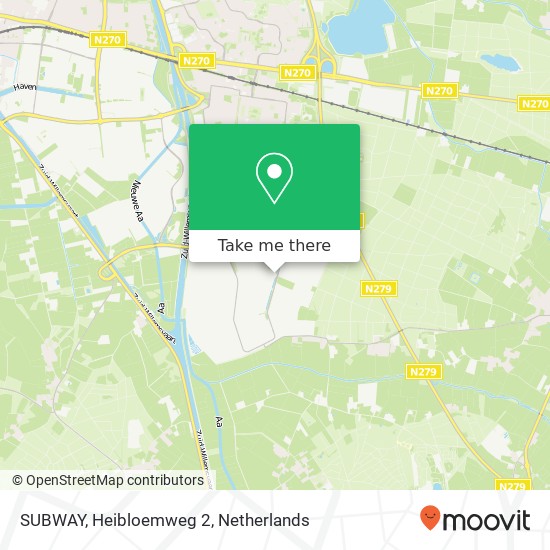 SUBWAY, Heibloemweg 2 map