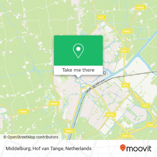 Middelburg, Hof van Tange map