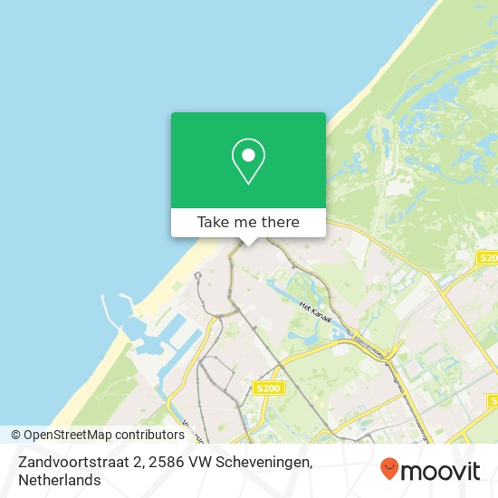 Zandvoortstraat 2, 2586 VW Scheveningen Karte