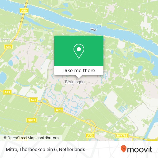 Mitra, Thorbeckeplein 6 map