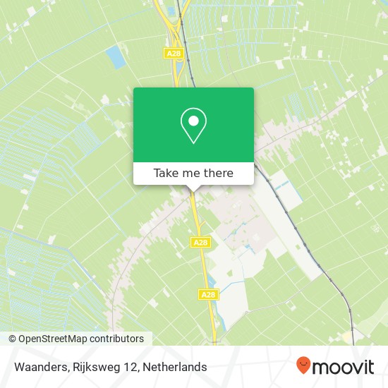 Waanders, Rijksweg 12 map