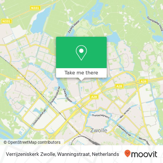 Verrijzeniskerk Zwolle, Wanningstraat map