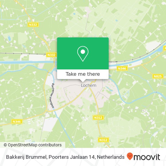 Bakkerij Brummel, Poorters Janlaan 14 map