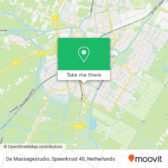 De Massagestudio, Speenkruid 40 map