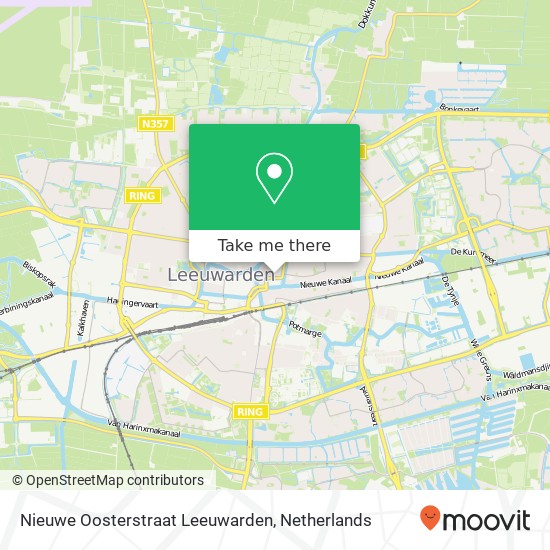 Nieuwe Oosterstraat Leeuwarden Karte
