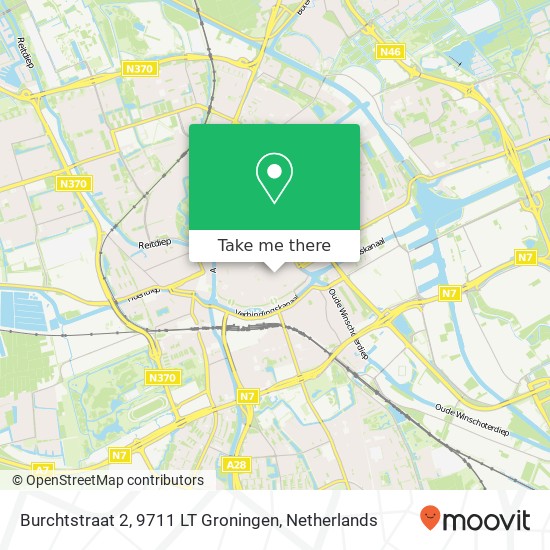 Burchtstraat 2, 9711 LT Groningen Karte