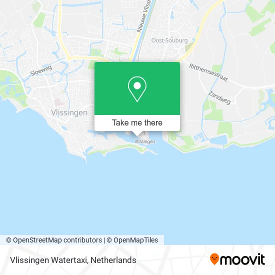 Vlissingen Watertaxi map