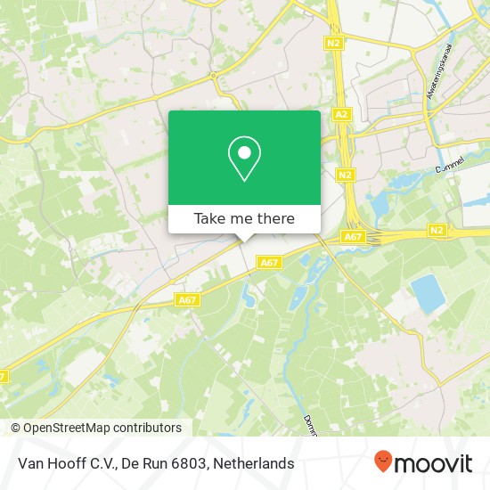 Van Hooff C.V., De Run 6803 map