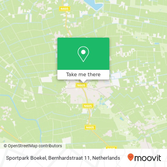 Sportpark Boekel, Bernhardstraat 11 Karte