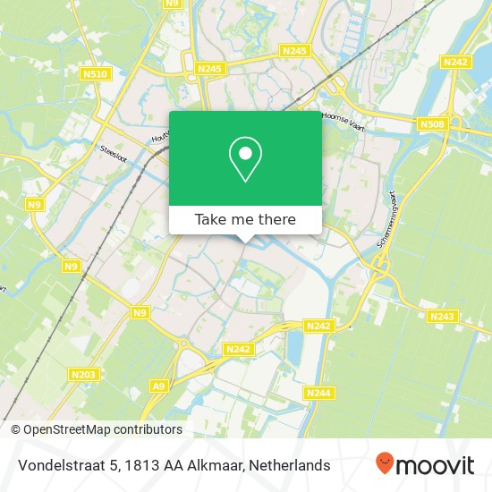 Vondelstraat 5, 1813 AA Alkmaar map