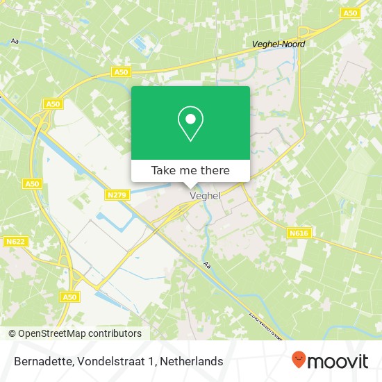 Bernadette, Vondelstraat 1 Karte