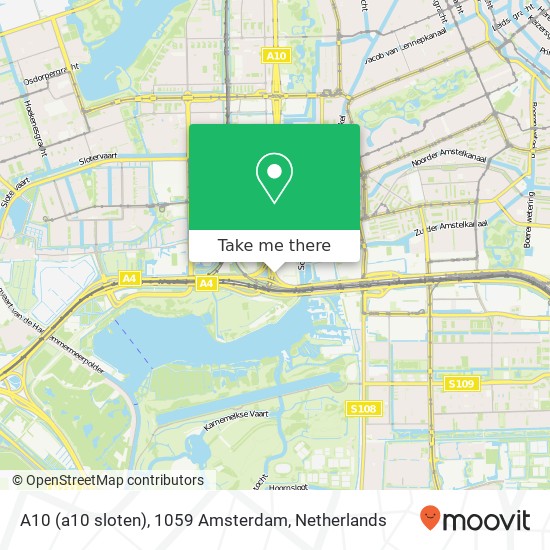 A10 (a10 sloten), 1059 Amsterdam map