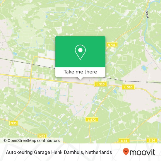 Autokeuring Garage Henk Damhuis, Nieuw Frieslandstraat 20 Karte
