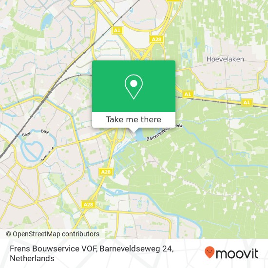 Frens Bouwservice VOF, Barneveldseweg 24 map