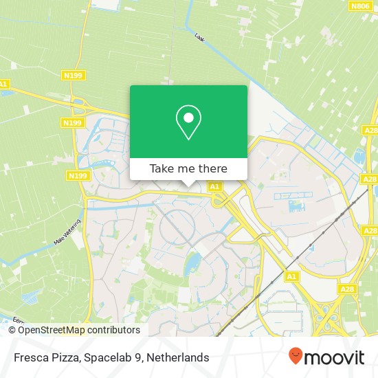 Fresca Pizza, Spacelab 9 map