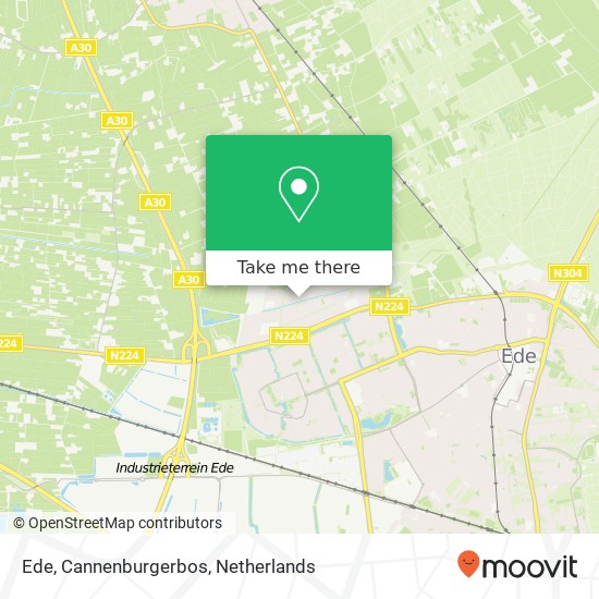 Ede, Cannenburgerbos Karte