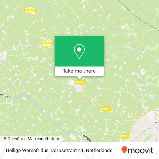 Heilige Werenfridus, Dorpsstraat 41 map