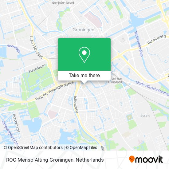 ROC Menso Alting Groningen map