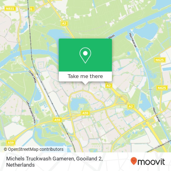 Michels Truckwash Gameren, Gooiland 2 map