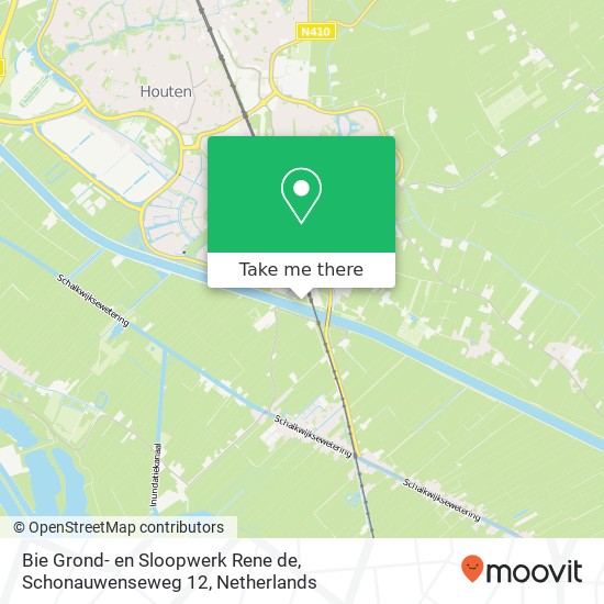 Bie Grond- en Sloopwerk Rene de, Schonauwenseweg 12 map