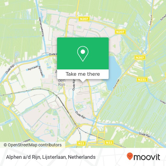 Alphen a/d Rijn, Lijsterlaan Karte