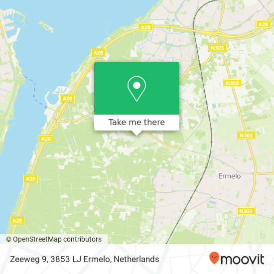 Zeeweg 9, 3853 LJ Ermelo Karte
