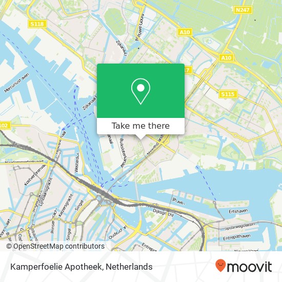 Kamperfoelie Apotheek map