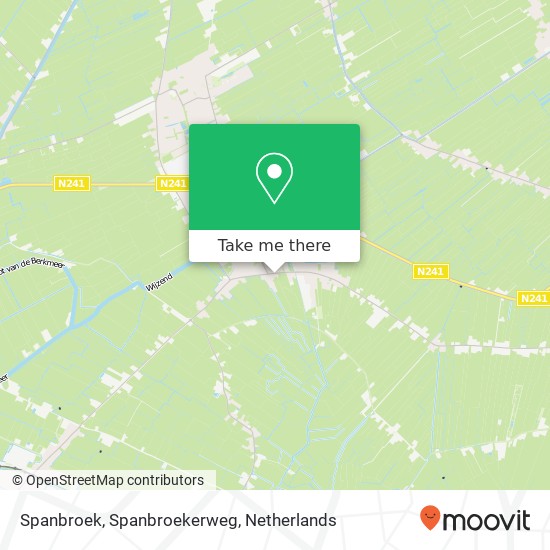 Spanbroek, Spanbroekerweg Karte