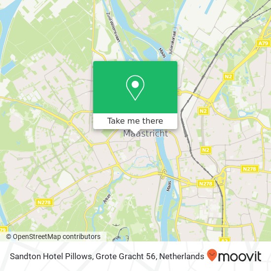 Sandton Hotel Pillows, Grote Gracht 56 map