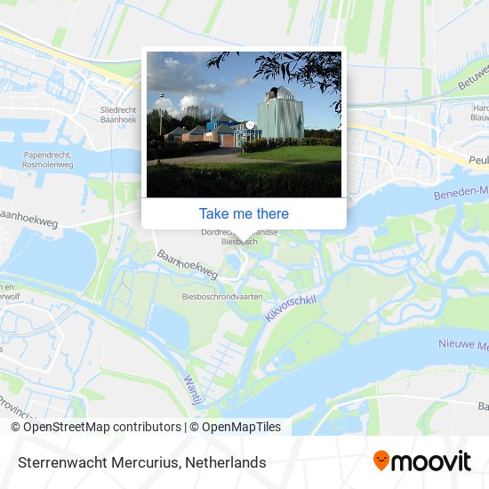 Sterrenwacht Mercurius map