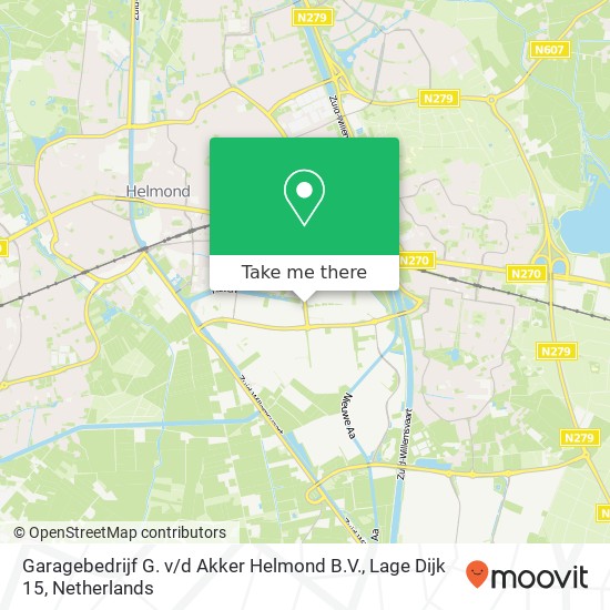 Garagebedrijf G. v / d Akker Helmond B.V., Lage Dijk 15 map