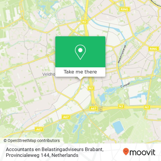 Accountants en Belastingadviseurs Brabant, Provincialeweg 144 Karte