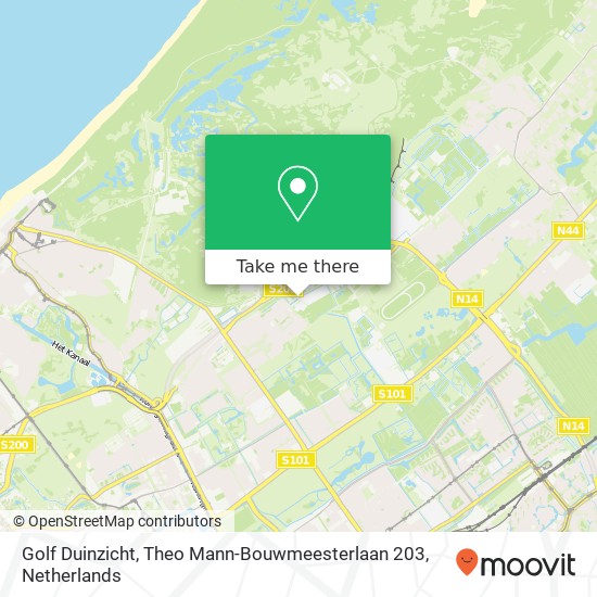 Golf Duinzicht, Theo Mann-Bouwmeesterlaan 203 Karte