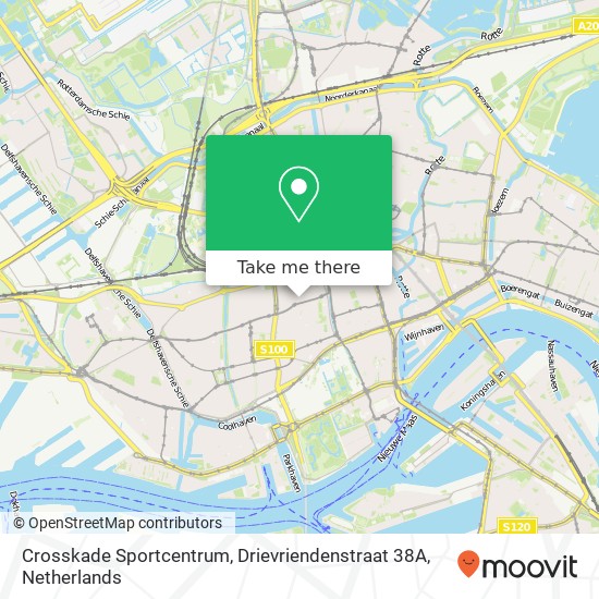 Crosskade Sportcentrum, Drievriendenstraat 38A map