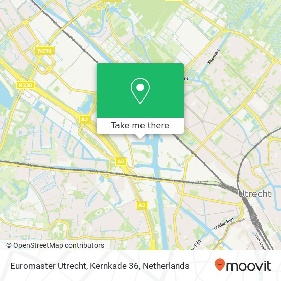 Euromaster Utrecht, Kernkade 36 map