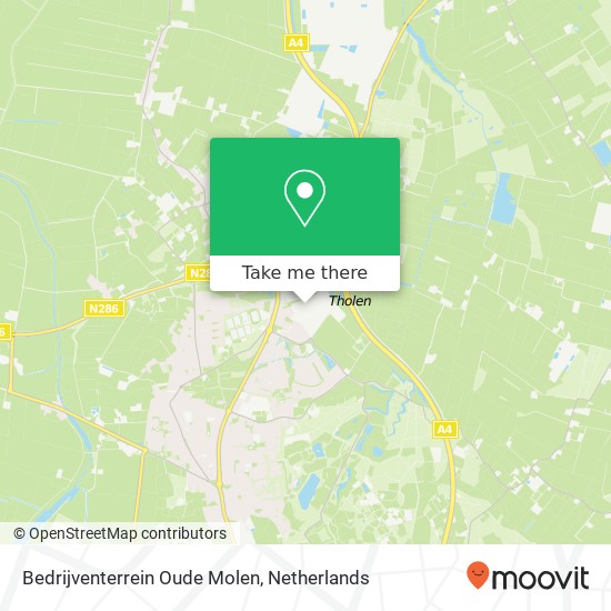 Bedrijventerrein Oude Molen Karte