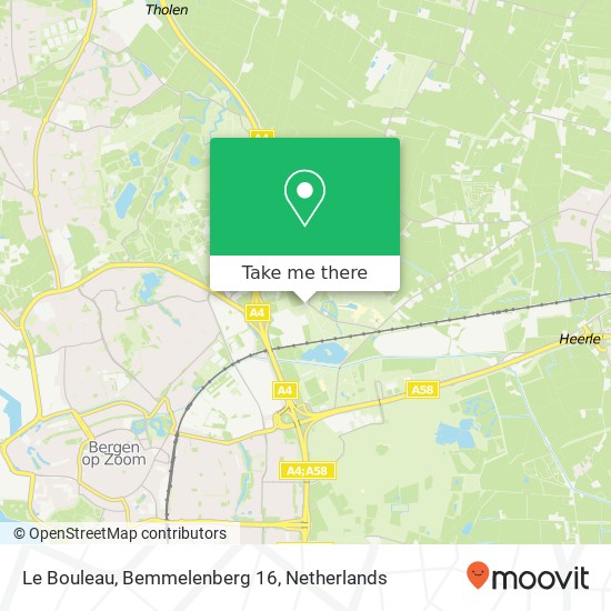 Le Bouleau, Bemmelenberg 16 map