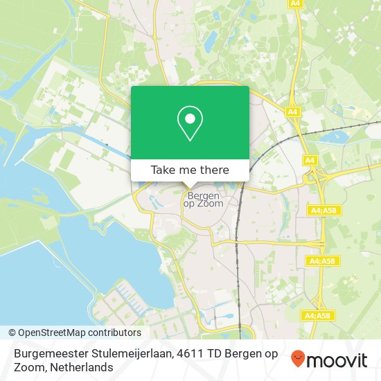 Burgemeester Stulemeijerlaan, 4611 TD Bergen op Zoom map