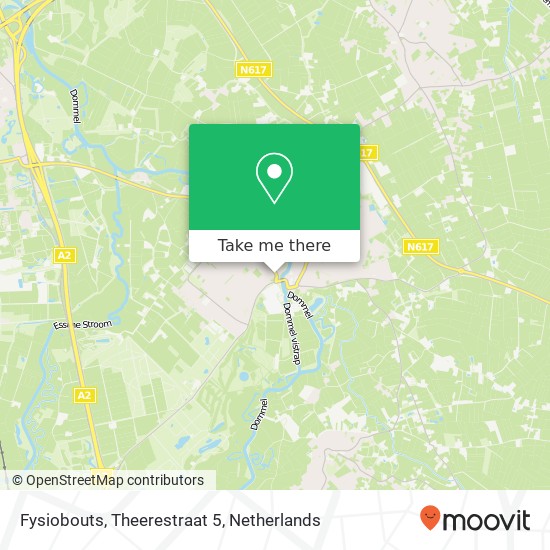 Fysiobouts, Theerestraat 5 map