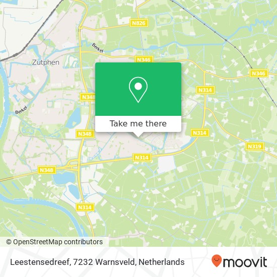 Leestensedreef, 7232 Warnsveld Karte