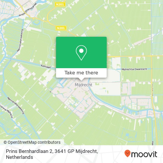 Prins Bernhardlaan 2, 3641 GP Mijdrecht map