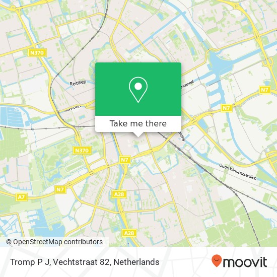 Tromp P J, Vechtstraat 82 map