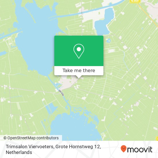 Trimsalon Viervoeters, Grote Hornstweg 12 Karte