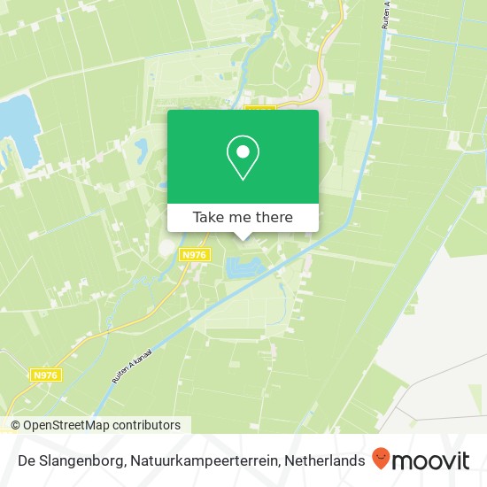 De Slangenborg, Natuurkampeerterrein Karte