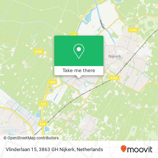 Vlinderlaan 15, 3863 GH Nijkerk map