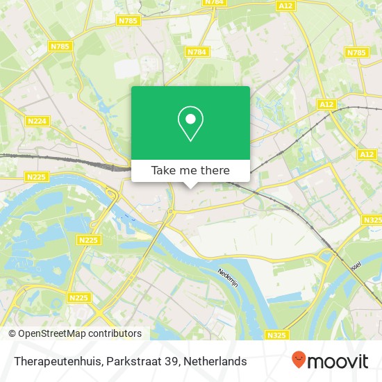 Therapeutenhuis, Parkstraat 39 map