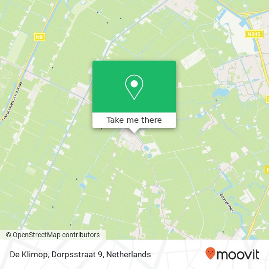 De Klimop, Dorpsstraat 9 map