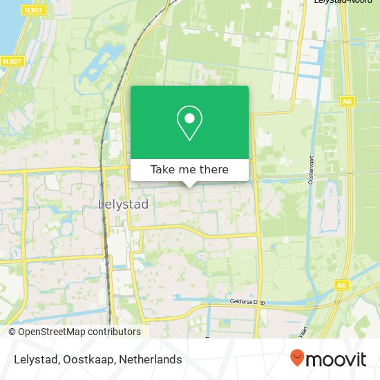 Lelystad, Oostkaap map